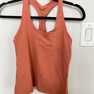 Lululemon salmon pink cool racer back tank (race length - waist length)